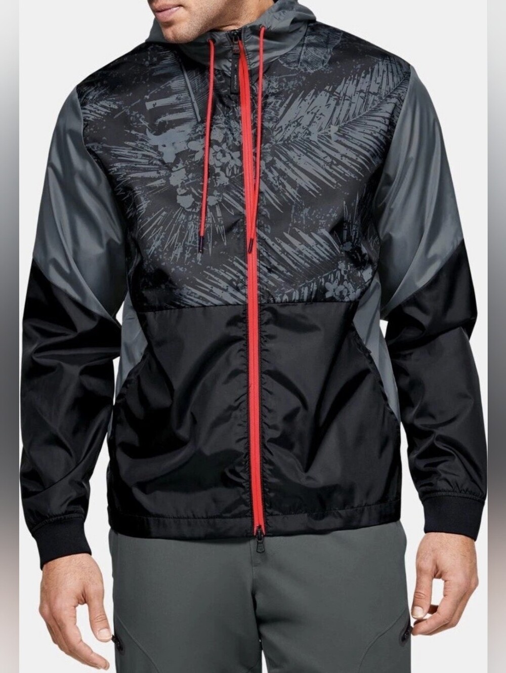 Under Armour x Project Rock Windbreaker Jacket Mens XXL UA Storm Hooded Full Zip
